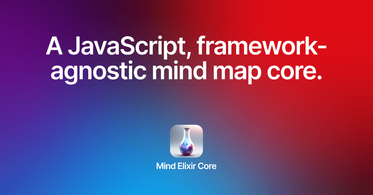Mind Elixir - Professional JavaScript Mind Mapping Core | Mind Elixir